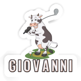 Golf Cow Sticker Giovanni Image
