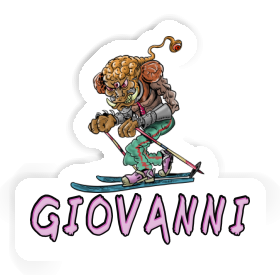 Sticker Giovanni Skier Image