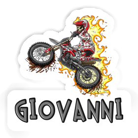 Giovanni Sticker Dirt Biker Image