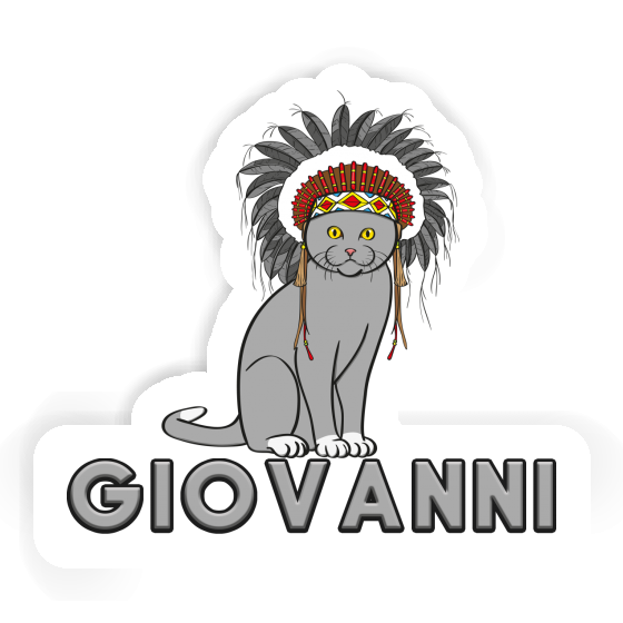 Sticker Giovanni Cat Notebook Image