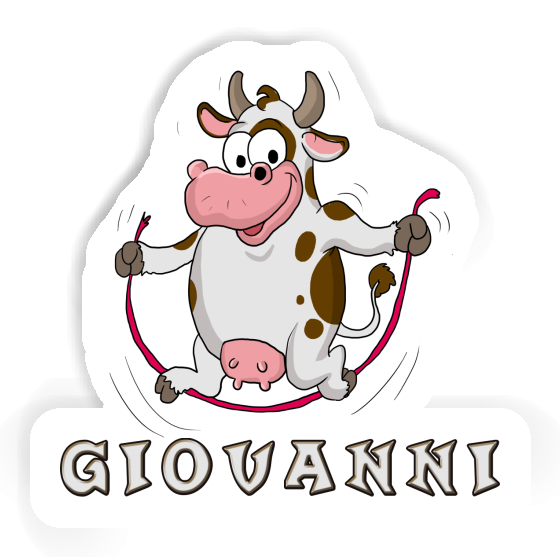 Giovanni Sticker Fitness Cow Notebook Giovanni Sticker Fitness Cow Gift package Image