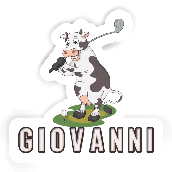 Golf Cow Sticker Giovanni Notebook Golf Cow Sticker Giovanni Notebook Image