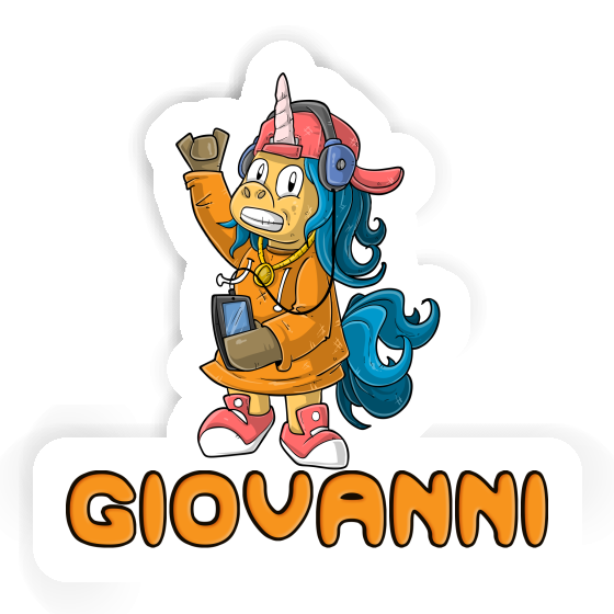 Giovanni Autocollant Licorne hip-hop Notebook Giovanni Autocollant Licorne hip-hop Gift package Image