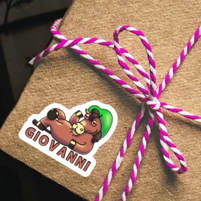 Sticker Lying horse Giovanni Sticker Lying horse Giovanni Image
