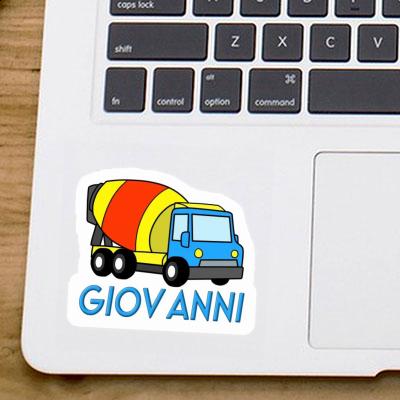 Giovanni Sticker Mixer Truck Laptop Giovanni Sticker Mixer Truck Laptop Image