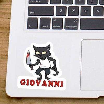 Chat psychopathe Autocollant Giovanni Chat psychopathe Autocollant Giovanni Image
