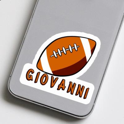 Rugby Ball Sticker Giovanni Notebook Rugby Ball Sticker Giovanni Notebook Image