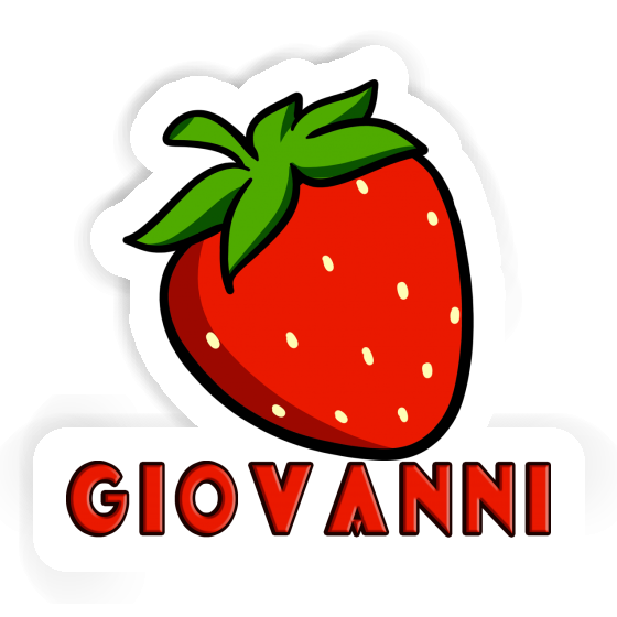 Sticker Giovanni Strawberry Notebook Sticker Giovanni Strawberry Gift package Image