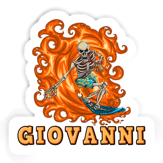 Autocollant Surfeur Giovanni Laptop Image