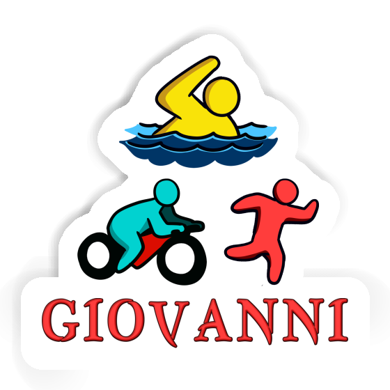 Giovanni Autocollant Triathlète Laptop Giovanni Autocollant Triathlète Laptop Image