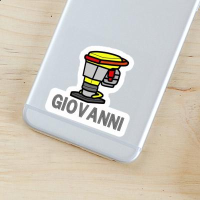 Aufkleber Vibrationsstampfer Giovanni Notebook Aufkleber Vibrationsstampfer Giovanni Gift package Image
