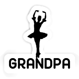 Sticker Grandpa Ballerina Image