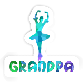 Sticker Grandpa Ballerina Image