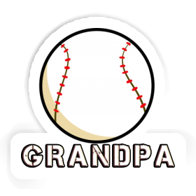 Baseball Sticker Grandpa Image