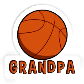 Grandpa Sticker Basketball Image