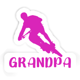 Sticker Biker Grandpa Image