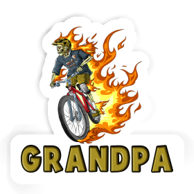 Biker Sticker Grandpa Image