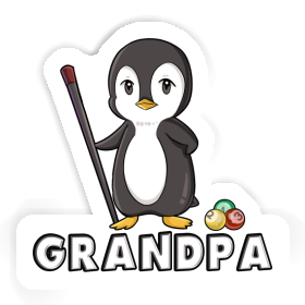 Sticker Billiards Player Grandpa Image