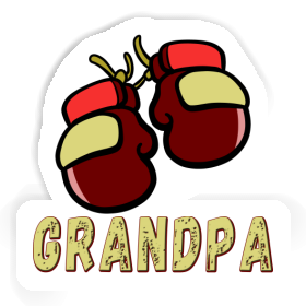 Boxhandschuh Sticker Grandpa Image