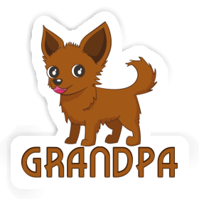 Chihuahua Sticker Grandpa Image