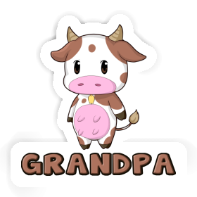 Sticker Cow Grandpa Image