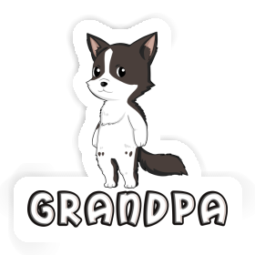 Autocollant Grandpa Collie border Image