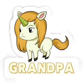 Grandpa Sticker Unicorn Image