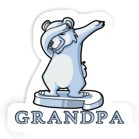 Polar Bear Sticker Grandpa Image