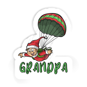 Sticker Grandpa Skydiver Image