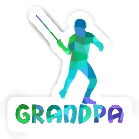 Grandpa Sticker Fechter Image