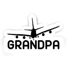 Airplane Sticker Grandpa Image