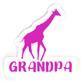 Sticker Grandpa Giraffe Image