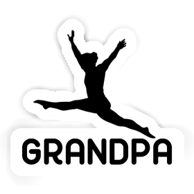 Sticker Gymnast Grandpa Image