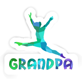 Sticker Gymnast Grandpa Image