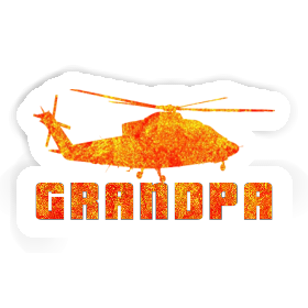 Sticker Helicopter Grandpa Image