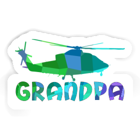 Grandpa Sticker Helicopter Image