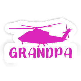 Helicopter Sticker Grandpa Image