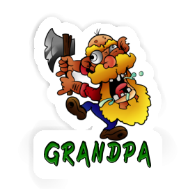 Grandpa Sticker Lumberjack Image