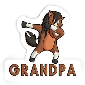 Sticker Horse Grandpa Image