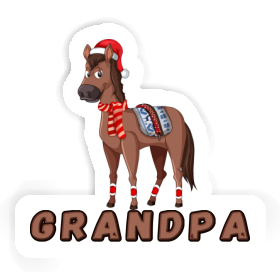 Sticker Horse Grandpa Image