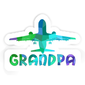 Sticker Jumbo-Jet Grandpa Image