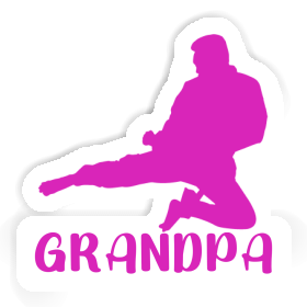 Sticker Grandpa Karateka Image