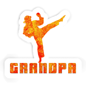 Karateka Aufkleber Grandpa Image