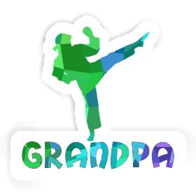 Karateka Aufkleber Grandpa Image