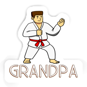 Sticker Grandpa Karateka Image