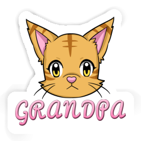 Grandpa Sticker Cathead Image