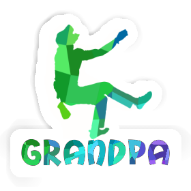 Sticker Grandpa Climber Image