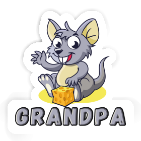 Sticker Grandpa Mouse Image