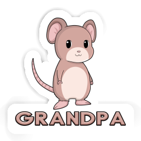 Sticker Grandpa Mouse Image