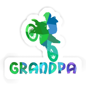 Sticker Motocross Rider Grandpa Image